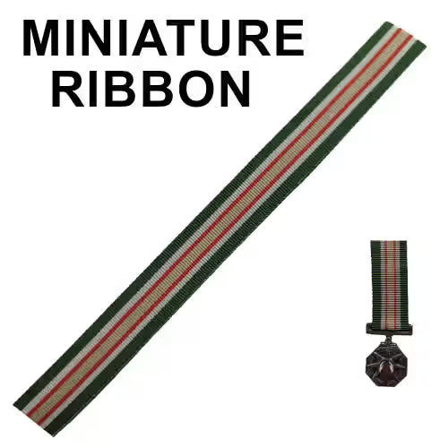 South African Railways Police Star for Faithful Service (1980) Ribbon - Miniature